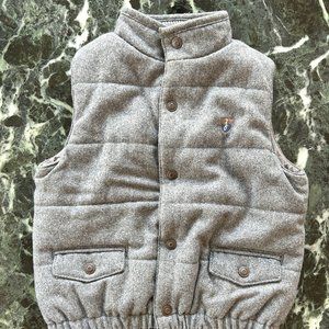 Jacadi Gray Wool Puffer Vest (size 18M)